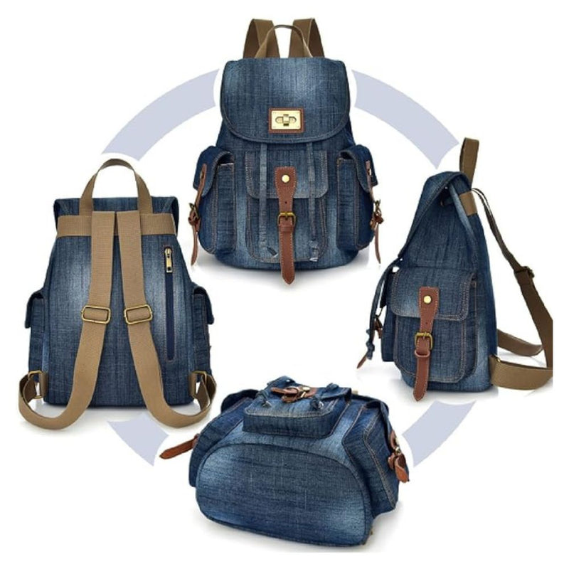 MOCHILA OUTDOOR DENIM MULTIBOLSILLO