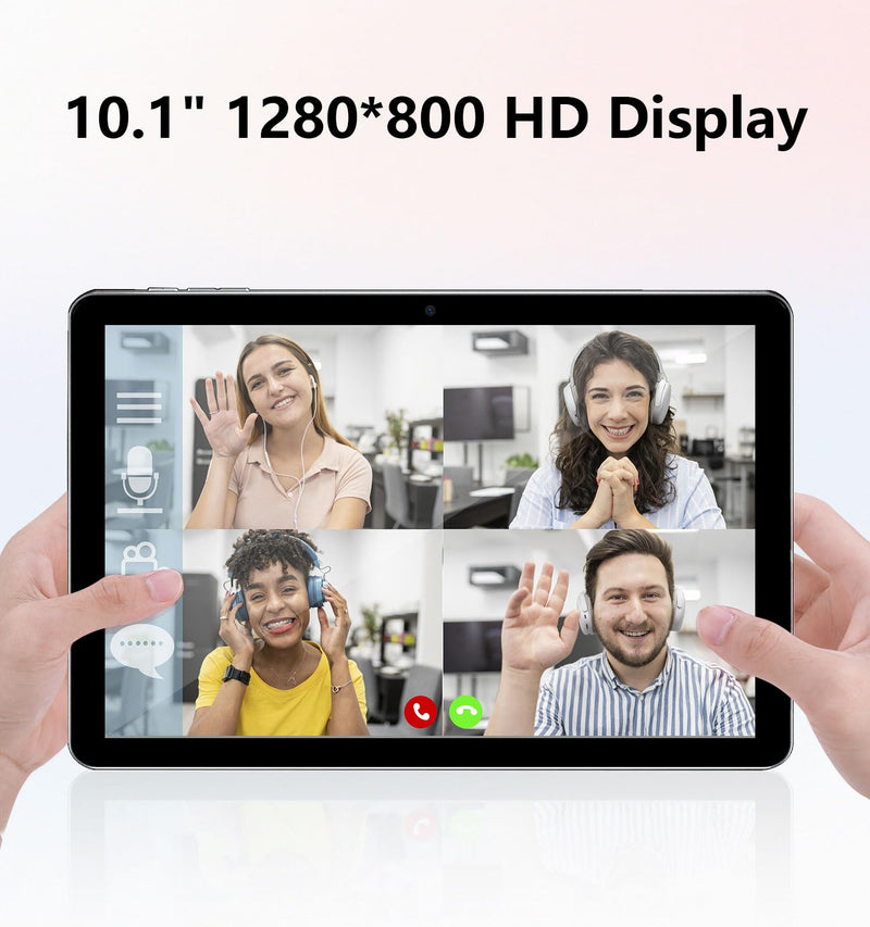 Android Tablet, 10.1 inch Android 13 Tablets 6GB RAM 64GB ROM 1TB Expand, 1280x800 IPS HD Touchscreen,6000mAh Battery, Bluetooth, Dual Camera, GMS, WiFi (Black)