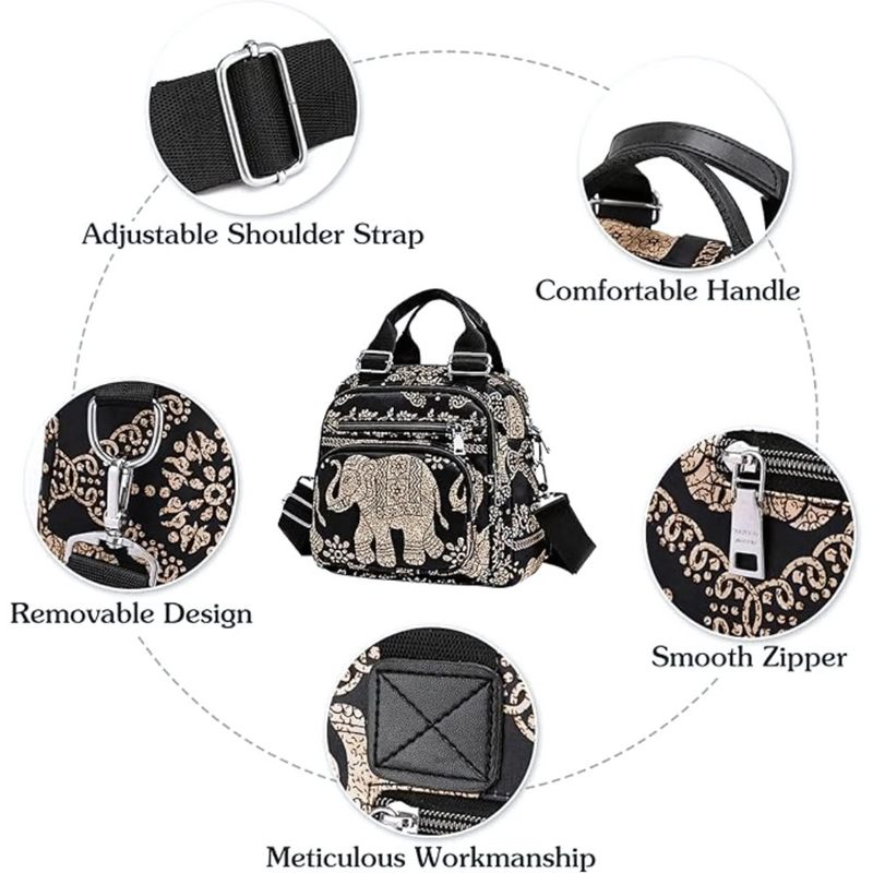 MOCHILA MORRAL CONVERTIBLE ELEFANTE